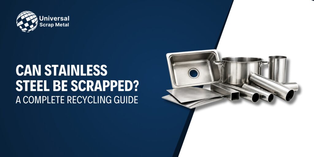 the blog post titled with Can Stainless Steel Be Scrapped A Complete Recycling Guide along with the scrap